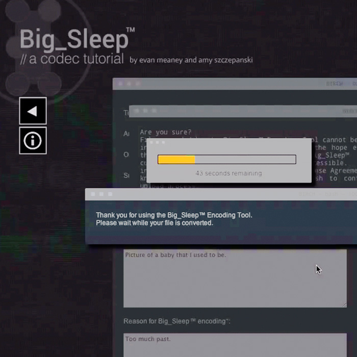 A loading bar and complex interface.