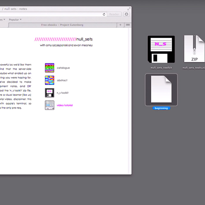 A desktop tutorial.